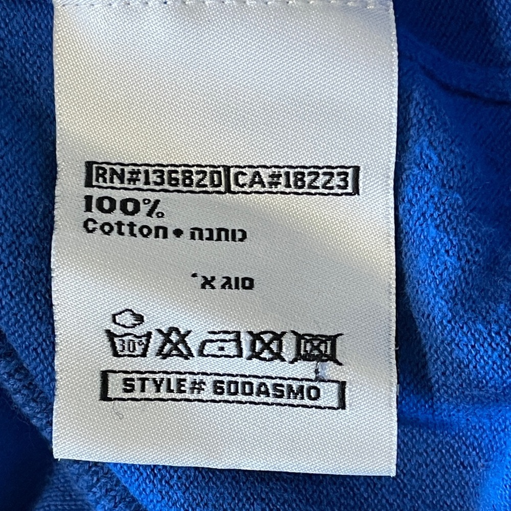Vtg Robe Di Kappa Blue Crewneck Sweater Logo Sport Knit Pullover Y2K Euro Large - Picture 6 of 7